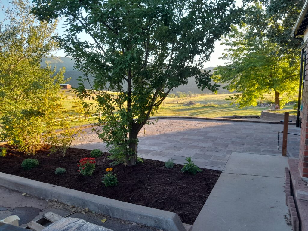 Paver patio installation